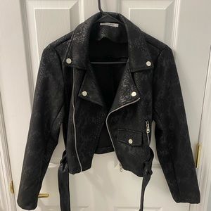 Snakeprint Moto Jacket